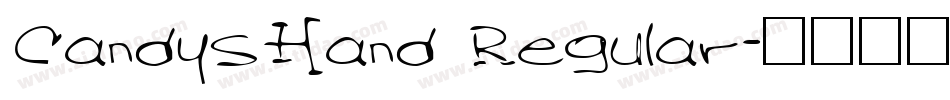 CandysHand Regular字体转换